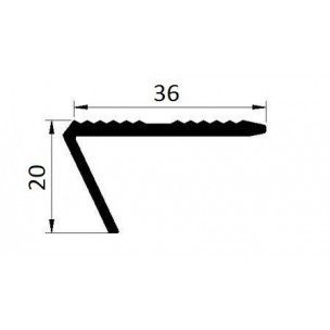 Nosek schodowy 20 x 36